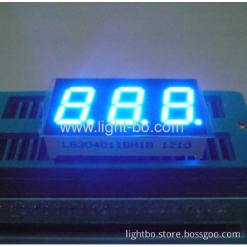 3 Digit 0.4" Common Anode Blue 7 Segment Led Display 